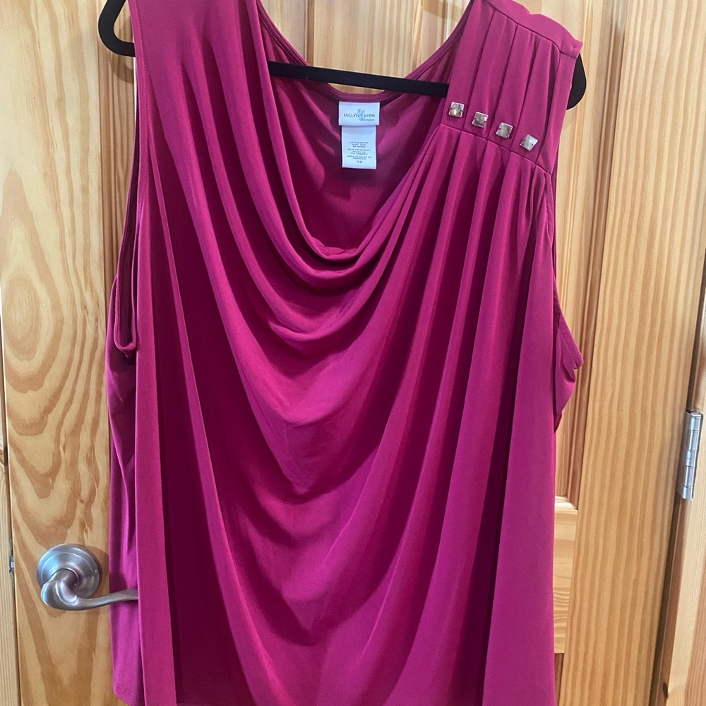 Jaclyn Smith short sleeve blouse size 3X